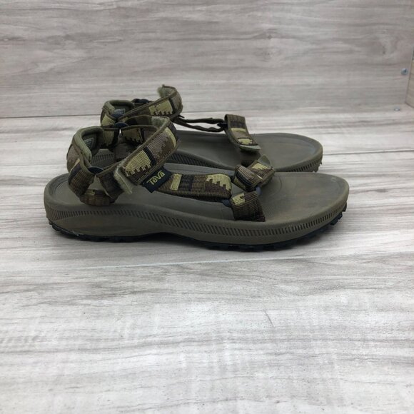 Teva Other - Teva Sandals Kids 2 Hurricane Green Hook and Loop Adjustable Strap Outdoor Shoes